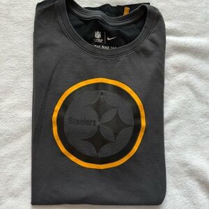 Pittsburgh Steelers NFL T-Shirt Size S Onfield Apparel The Nike Tee Gray/Black